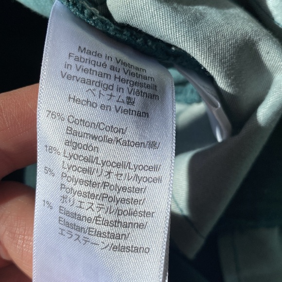 Women’s green corduroy J Crew jeans/pants size 33 - Picture 10 of 10